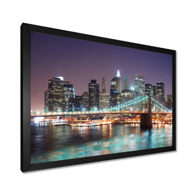 Cityscape Manhattan Skyscrapers Canvas Photograph - New York City