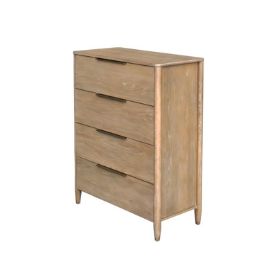 Pharez 4-Drawer Oak Chest, Sand