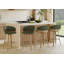 Tabouret de bar pivotant rembourré de 76 cm (30 po) avec cadre en bois-406911166-417237451