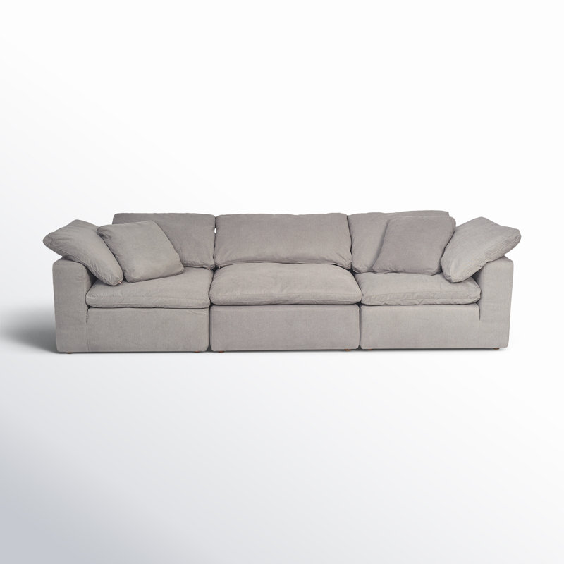 Clay MODULAR SOFA PERFORMANCE FABRIC LIGHT GREY, Light Gray