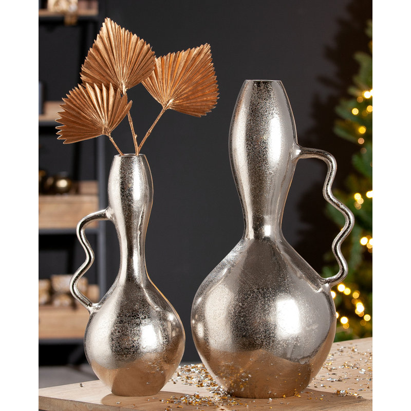 Bertenshaw Handmade Aluminum Table Vase, 40cm H x 19cm W x 19cm D