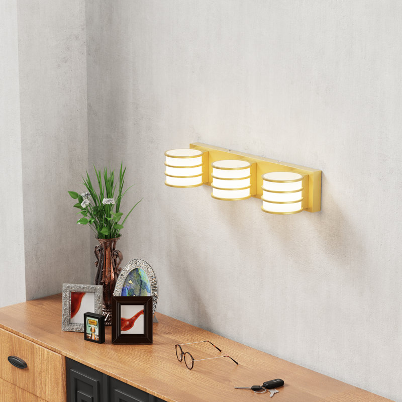 Drayce 3 - Light Dimmable LED Vanity Light, Gold