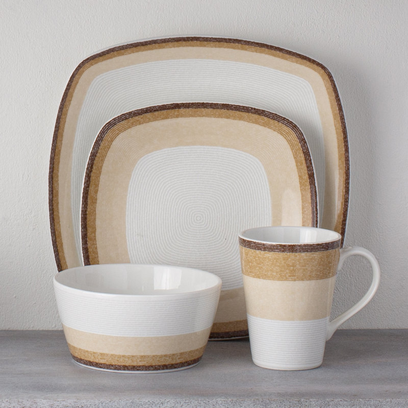 Couvert individuel 4 pièces Noritake Colorscapes Layers, Désert