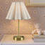 Lampe de table d'appoint à contrôle de prise et à intensité variable avec prise de courant dorée Voir ci-dessous