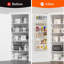 Rangement de garde-manger au-dessus de la porte, étagère à épices à 6 niveaux, tablettes de rangement pour la maison et la cuisine, rangement pour la salle de lavage, blanc
