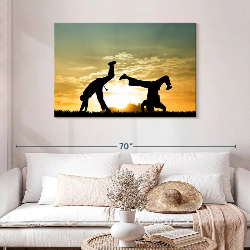 Capoeira At Dusk, 30" H x 45" W