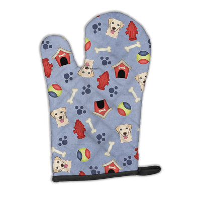 Caroline's Treasures Dog House Polyester Oven Mitt
