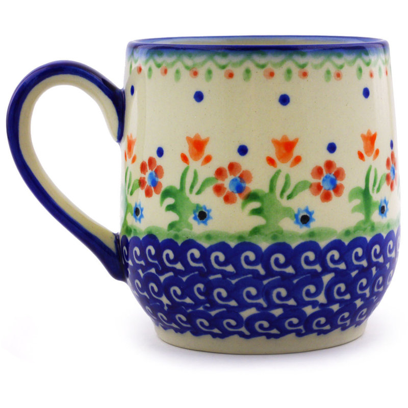 Spring Flowers Stoneware Coffee Mug