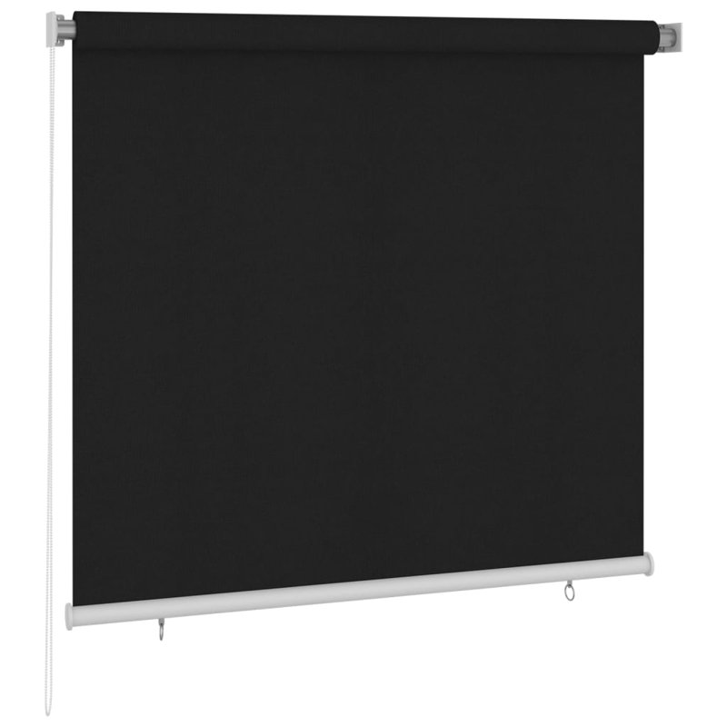 Store à enroulement à enroulement avec cordon de traction, L 63 po x L 55,1 po, Noir, noir, noir, noir