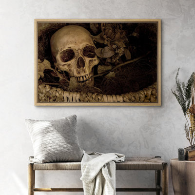 «Skeleton Gothic Moody Dark», œuvre d'art moderne, décor