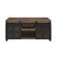 Table basse avec portes coulissantes