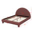 Lit plateforme tapissier Boucle avec support à lattes-2006683231