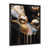 Impression noire sur toile encadrée sélectionné