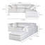 Canapé modulaire en tissu performance 5 pièces Armand-441195465