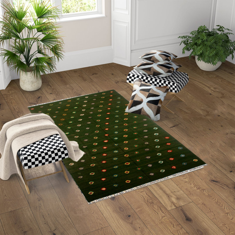 Randell Polka Dots Hand Woven 260cm X 345cm Area Rug