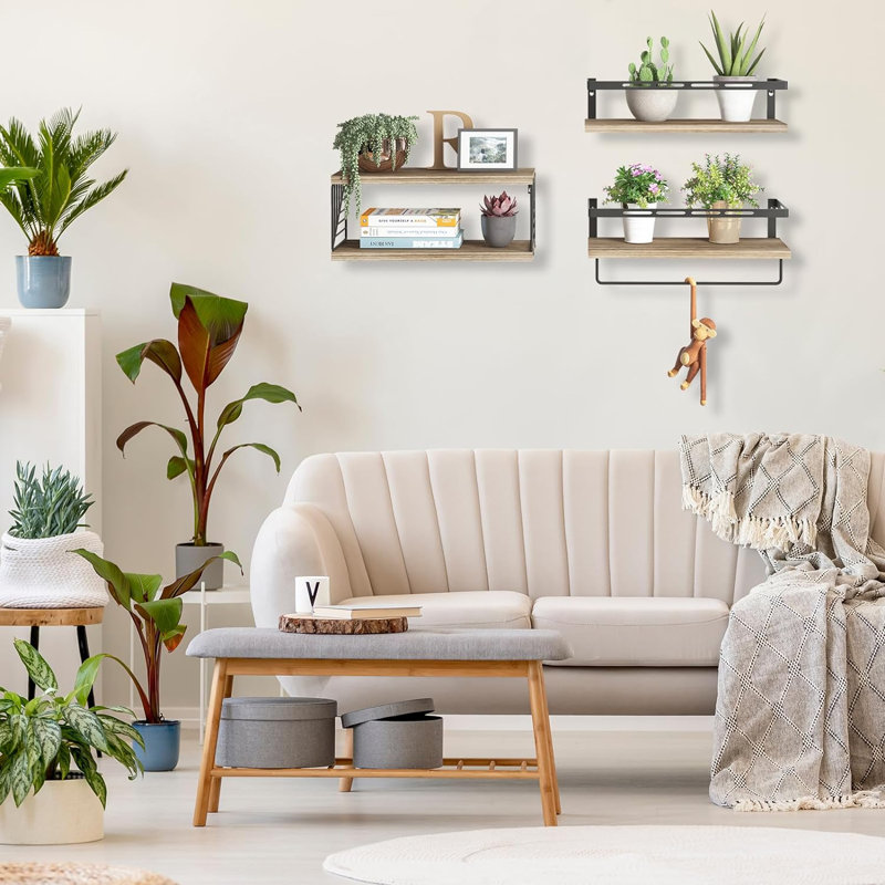 Floating Shelf, Rustic Brown