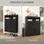 HOMCOM Narrow Shoe Cabinet Wall Mounted or Freestanding High Gloss-1721875953