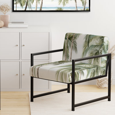 Chaise d'appoint rembourrée Palms Palm Trees On The Beach I