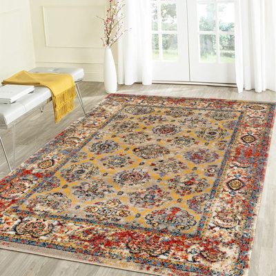 Tapis beige à motif oriental Penton