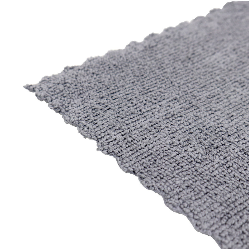 Chiffons de nettoyage en microfibre sans bord Smart Edge (paquet de 12), Gris