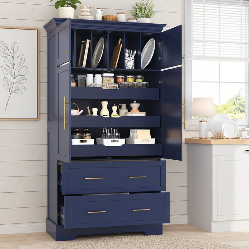 Armoire de rangement Farmhouse, Marine