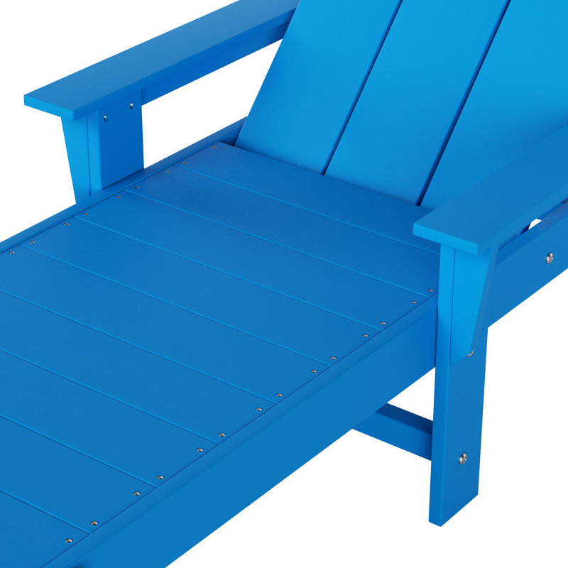 Ensemble de chaises longues inclinables 77,6 "Aderson, Bleu