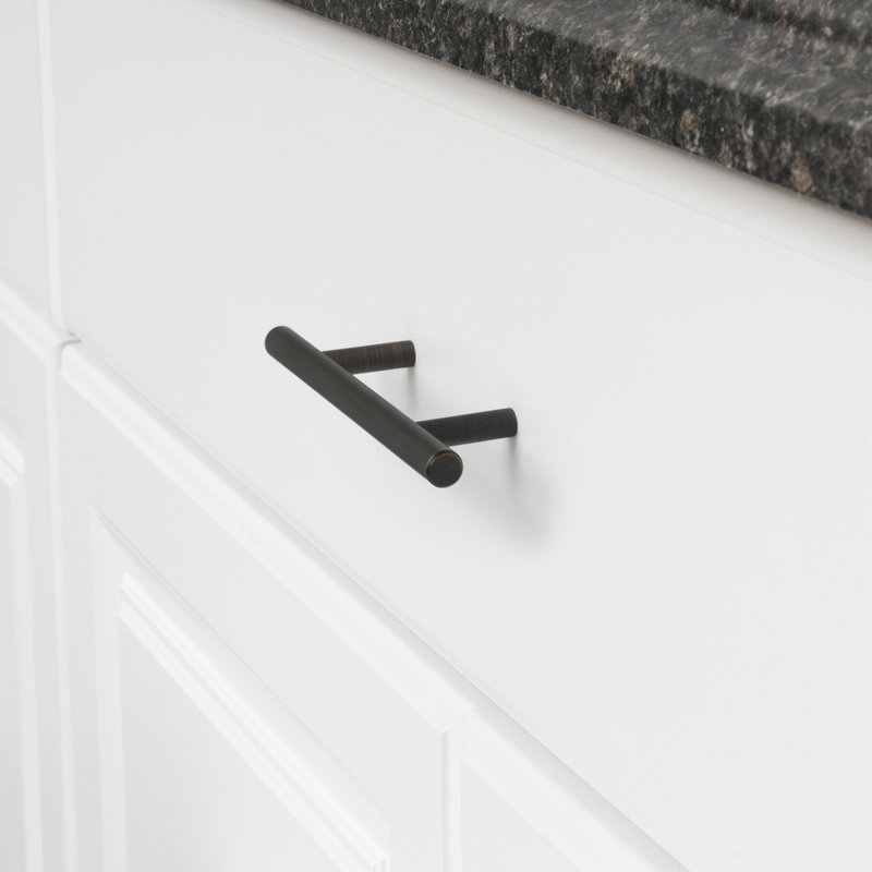 Oil Rubbed Bronze Bar Cabinet Pulls with Mounting Hardware, 10-Pack