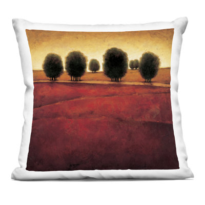 Earthy Incandescence Landscape Decorative Printed Throw Pillow, design by Gregory Williams