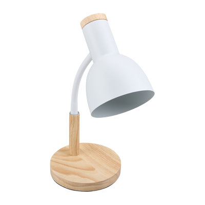 Wood USB Table Lamp