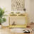 Wood 39" Boho Console Table for Entryway, Behind Sofa Table with Rattan Drawers-13547910