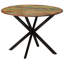 Altha Mango Round Wood Top Dining Table with Steel Base-495625021