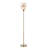 Uplight Floor Lamp With Mercury Glass Shade
