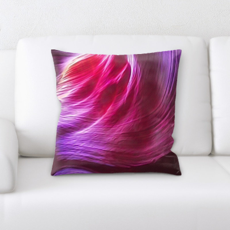 Faux Leather Throw Pillow