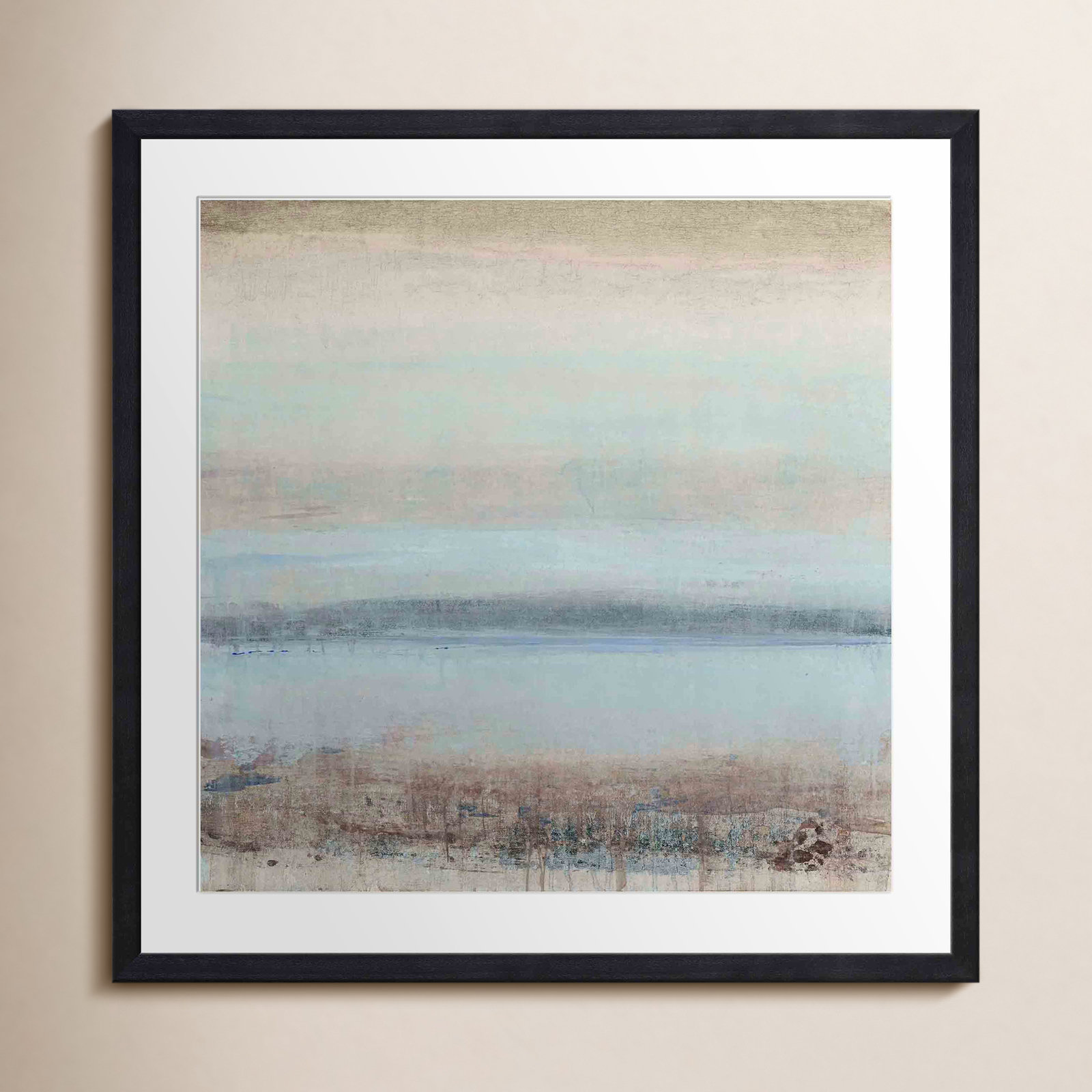 Tranquility I by Timothy O' Toole, Black, 20"H x 20"W