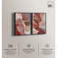 Blush ribbons set Canvas Print Abstract Boho Art Set by Art Remedy, Silver Frame, 16 x 24-1066497213-1066497210