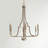 Dawson 6 - Light Steel Dimmable Chandelier