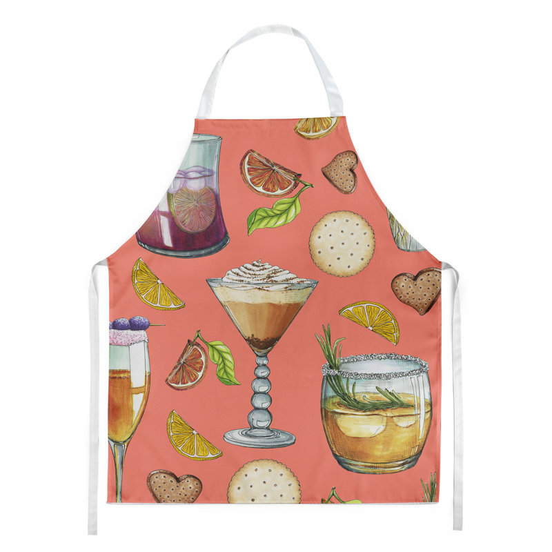 Tablier pour boissons et cocktails, Rouge / Brun