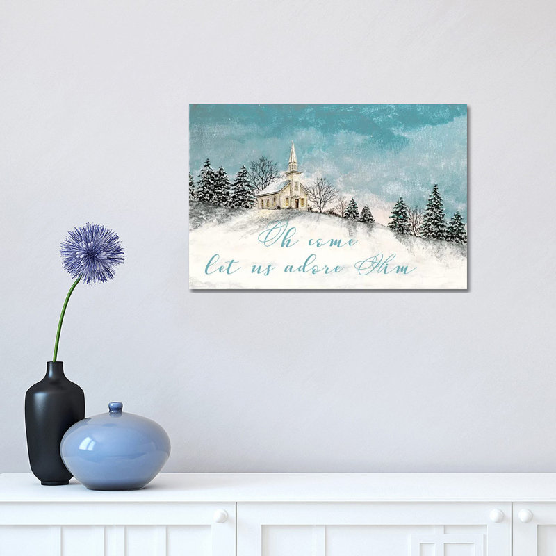 Let Us Adore Him by James Redding - Wrapped Canvas Painting, 30.48cm H x 45.72cm W x 1.91cm D