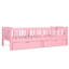 Lit simple TG rose avec garde-corps et rangement, tête de lit mignonne, garde-corps à plateforme confortable, sommeil sécuritaire, assemblage simple