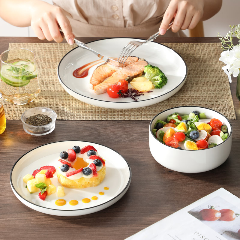 MALACASA  Dinnerware - Set of 18