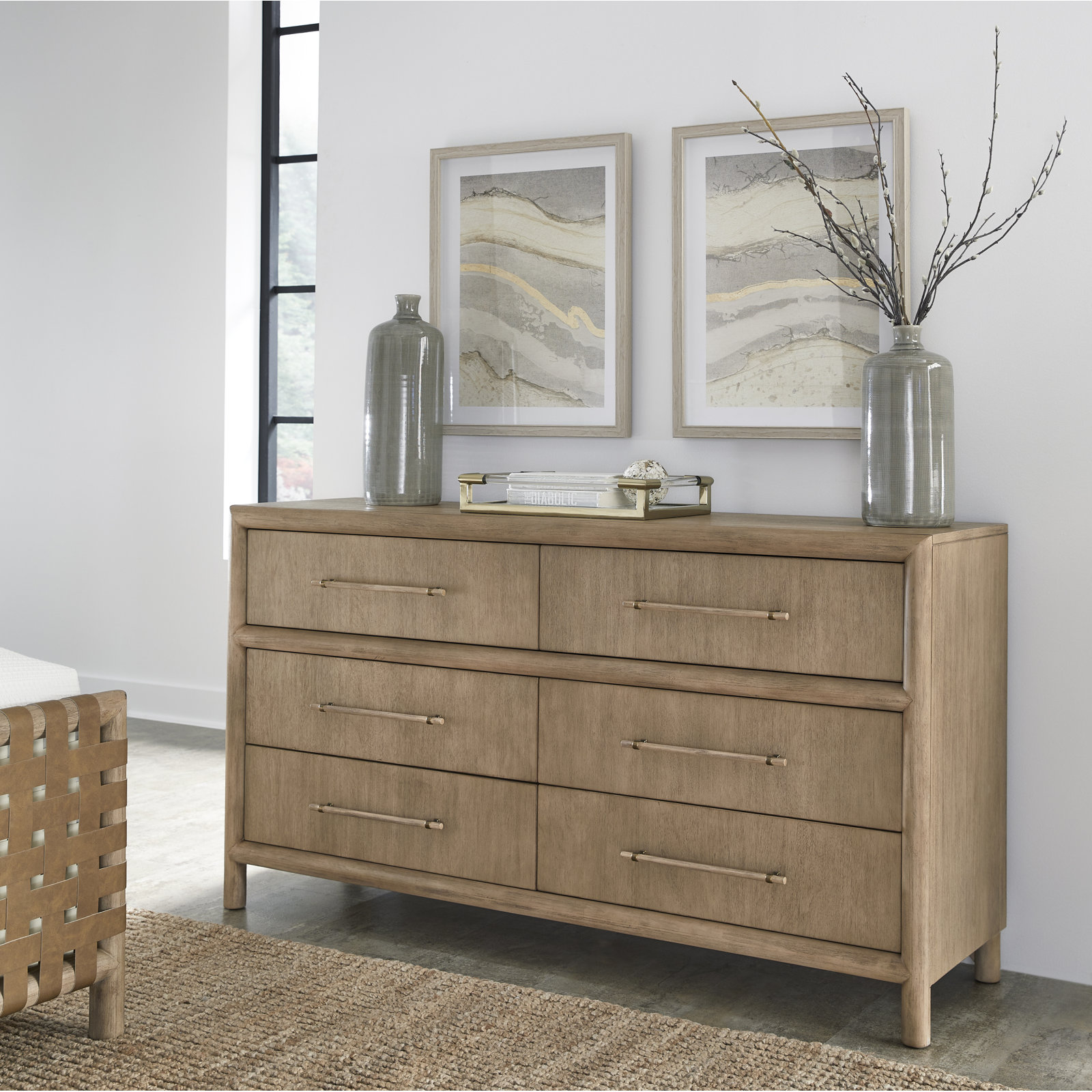 Colleen 66" Acacia Double Dresser, Natural