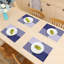 Dafayon Vinyl Rectangle Placemats Set of 6 Heat-Resistant Anti-Skid Washable Table Decor for Christmas-239677536