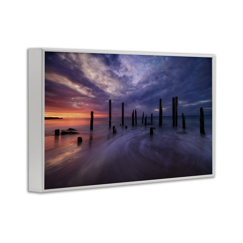 Port Willunga, estampe numérique du paysage, design par Lincoln Harrison, H 20 po x l 30 po