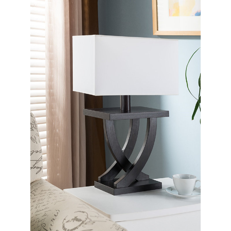 Lampe de table noire 25 po Caravel