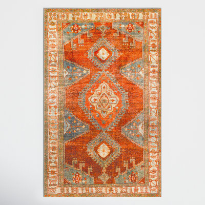 Mags Machine Washable Geometric Rug