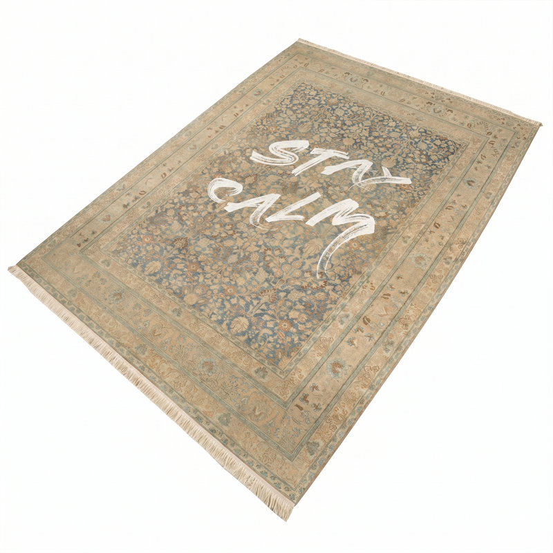 Tapis noisette 7 pi x 10 pi Kamran