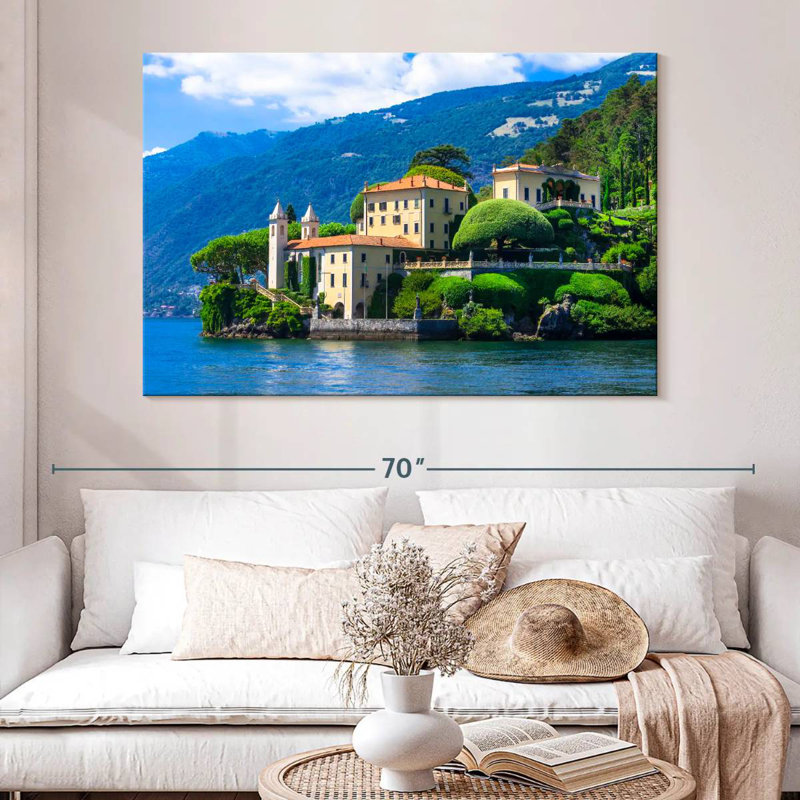 Ravi Lake Como View, 34" H x 51" W
