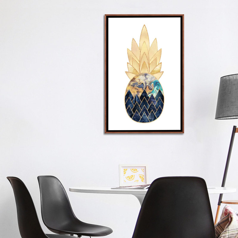 « précieux ananas i » par elisabeth fredriksson-print, H 48 po x l 32 po x P 1,5 po, Toile tendue