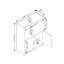68.6 cm H x 55.4 cm W Bookcase