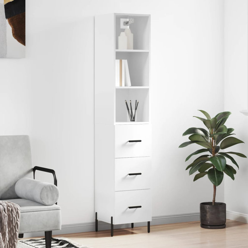 Storage Cabinet, Glossy White